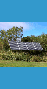 Solar panels at the Solar Living Institute